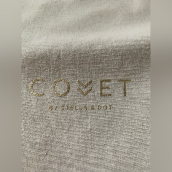 COVET by Stella & Dot linen Medium size drawstring dust bag VVGUC - Picture 2 of 8